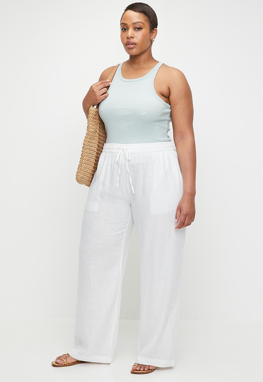 Cotton On - Plus Haven Wide Leg Pant - White