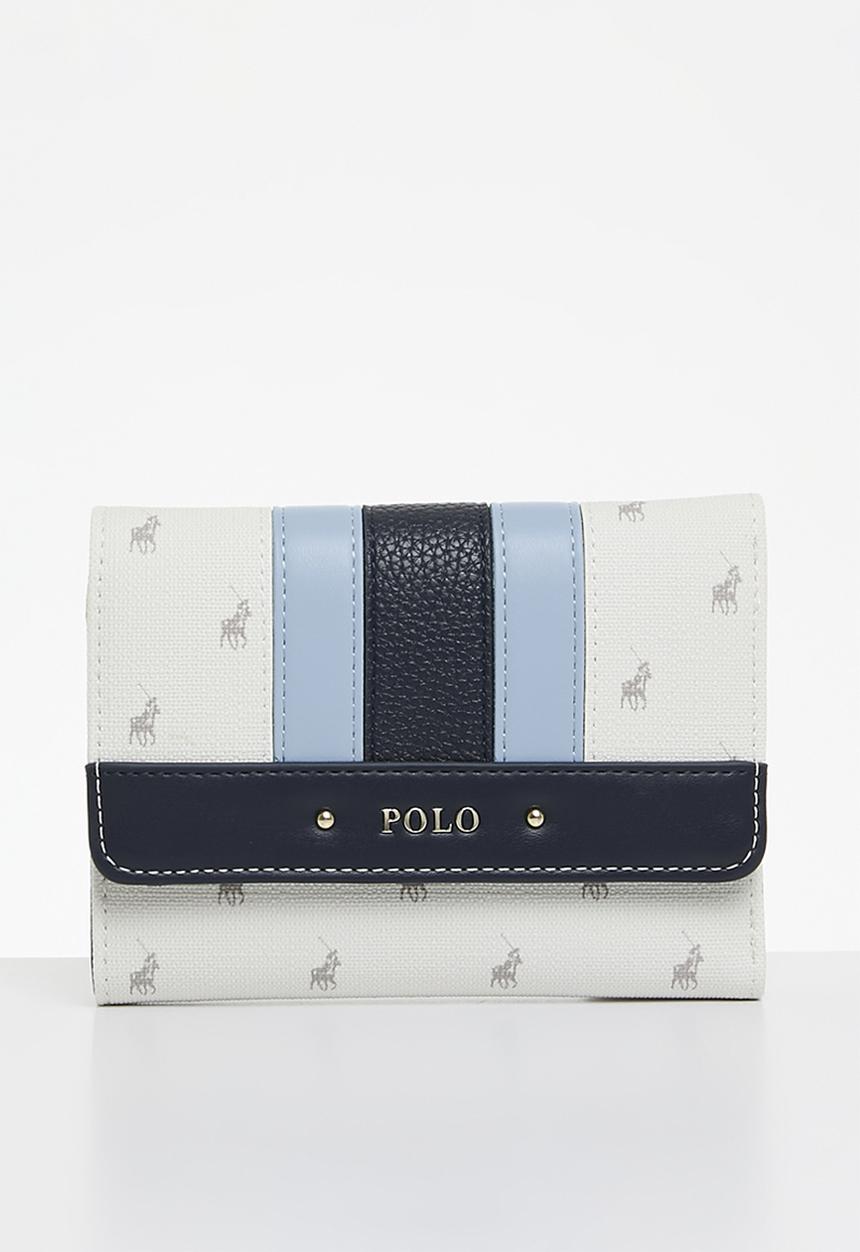 POLO - Kensington compact trifold purse - blue