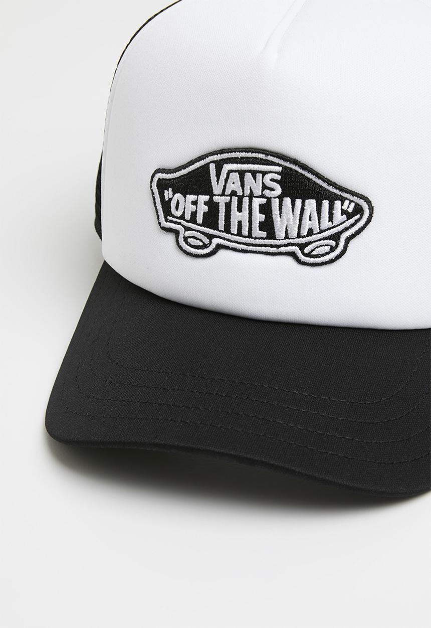 Vans - Classic patch curved bill trucker hat - black/white