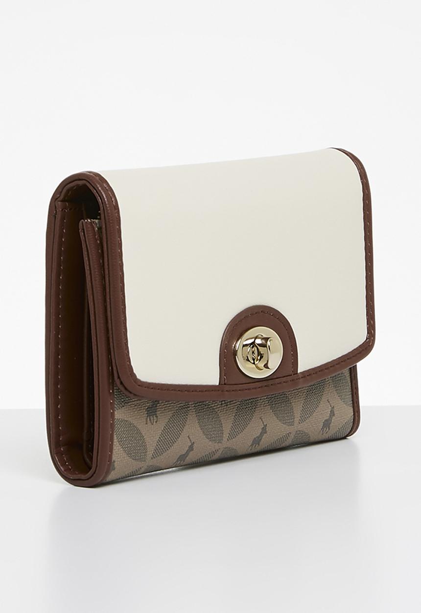 POLO - Preston compact trifold purse bag - tan