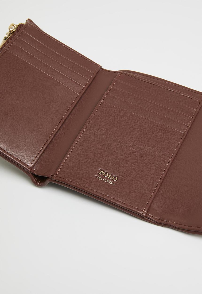 POLO - Preston compact trifold purse bag - tan