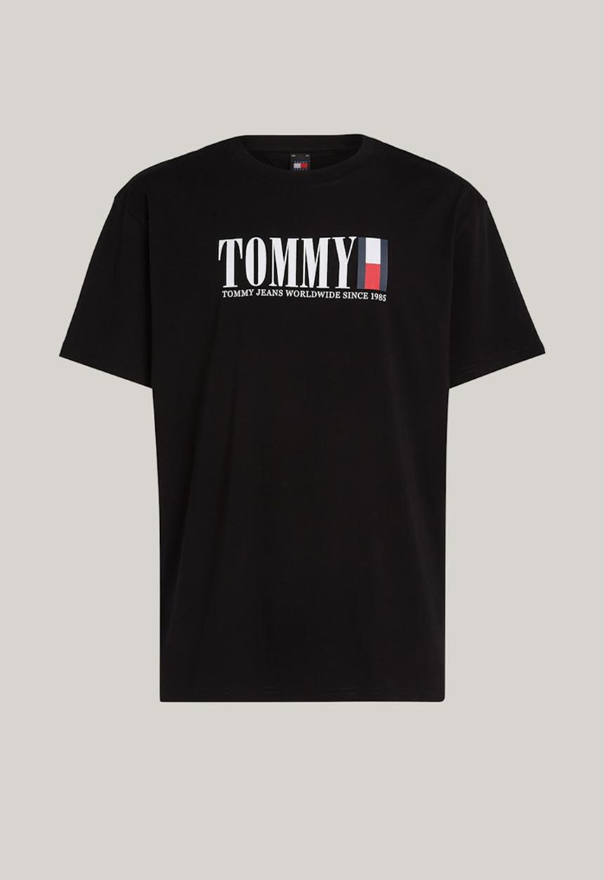 Tommy Hilfiger - Tjm reg tommy dna flag tee ext - black	