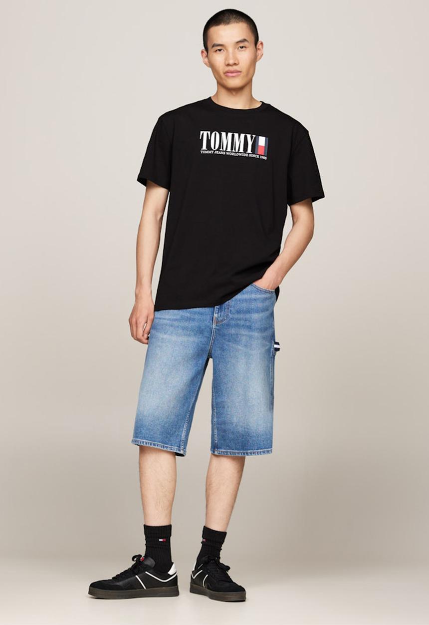 Tommy Hilfiger - Tjm reg tommy dna flag tee ext - black	