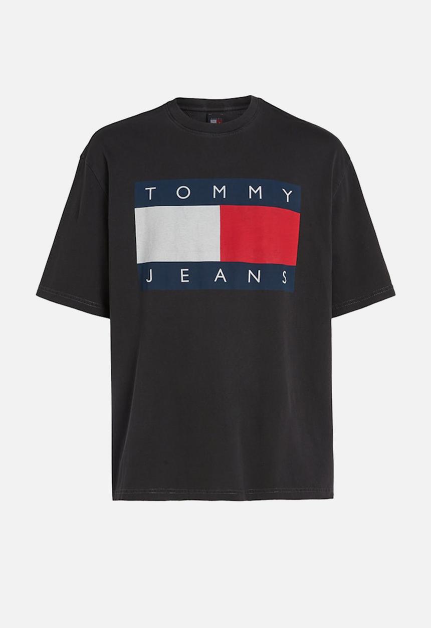 Tommy Hilfiger - Tjm ovz big flag tee ext - black