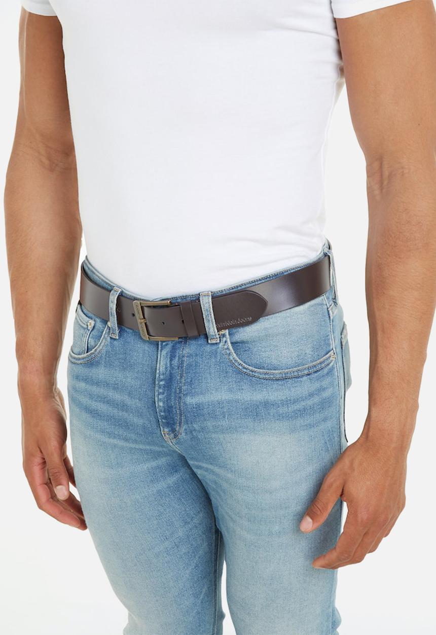 Calvin Klein - Classic lthr belt 40mm - bitter brown