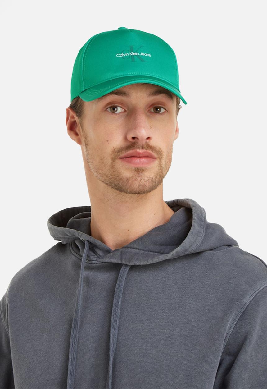 Calvin Klein - Mono logo print cap -  mint