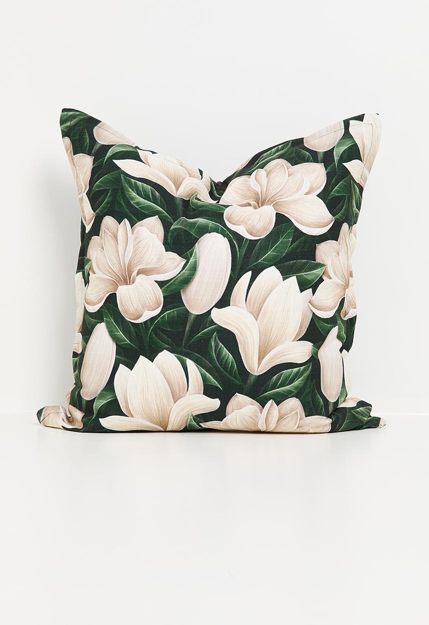 Grey Gardens - Summer dreaming cushion cover - green & ecru