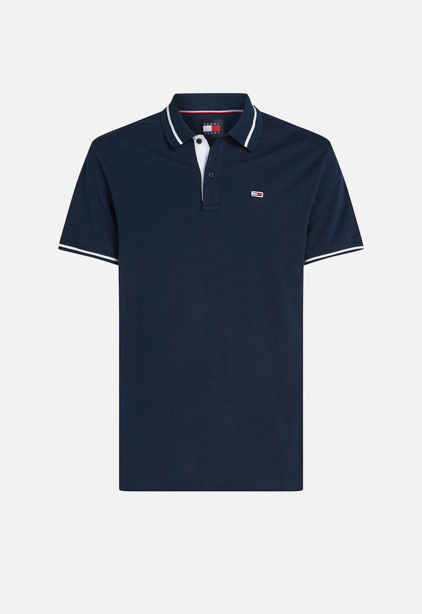 Tommy Hilfiger - Tjm reg tipping polo - dark night navy