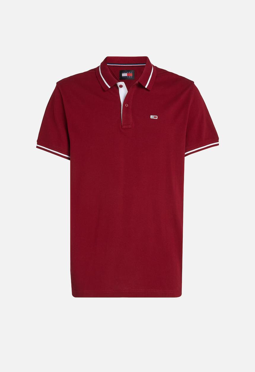 Tommy Hilfiger - Tjm reg tipping polo - red carpet