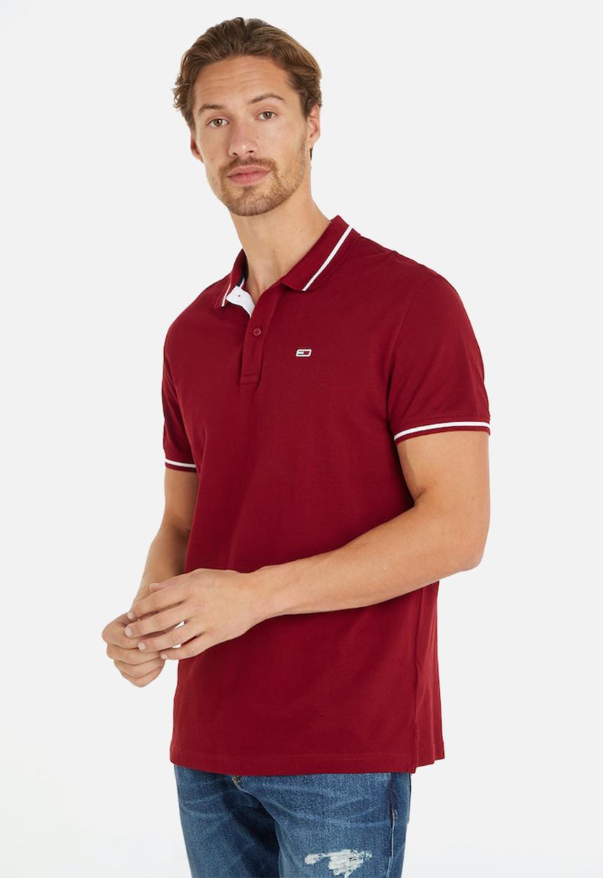 Tommy Hilfiger - Tjm reg tipping polo - red carpet
