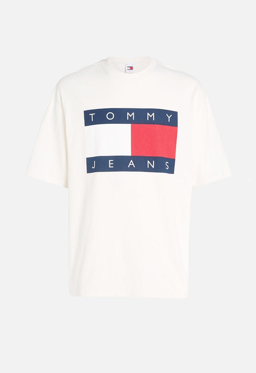 Tommy Hilfiger - Tjm ovz big flag tee ext - ancient white	