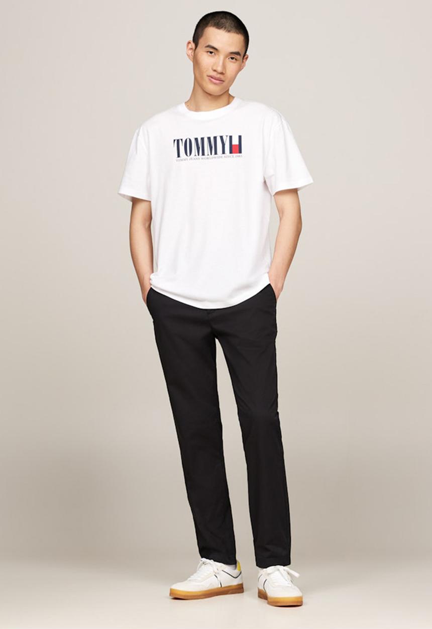 Tommy Hilfiger - Tjm reg tommy dna flag tee ext - white	
