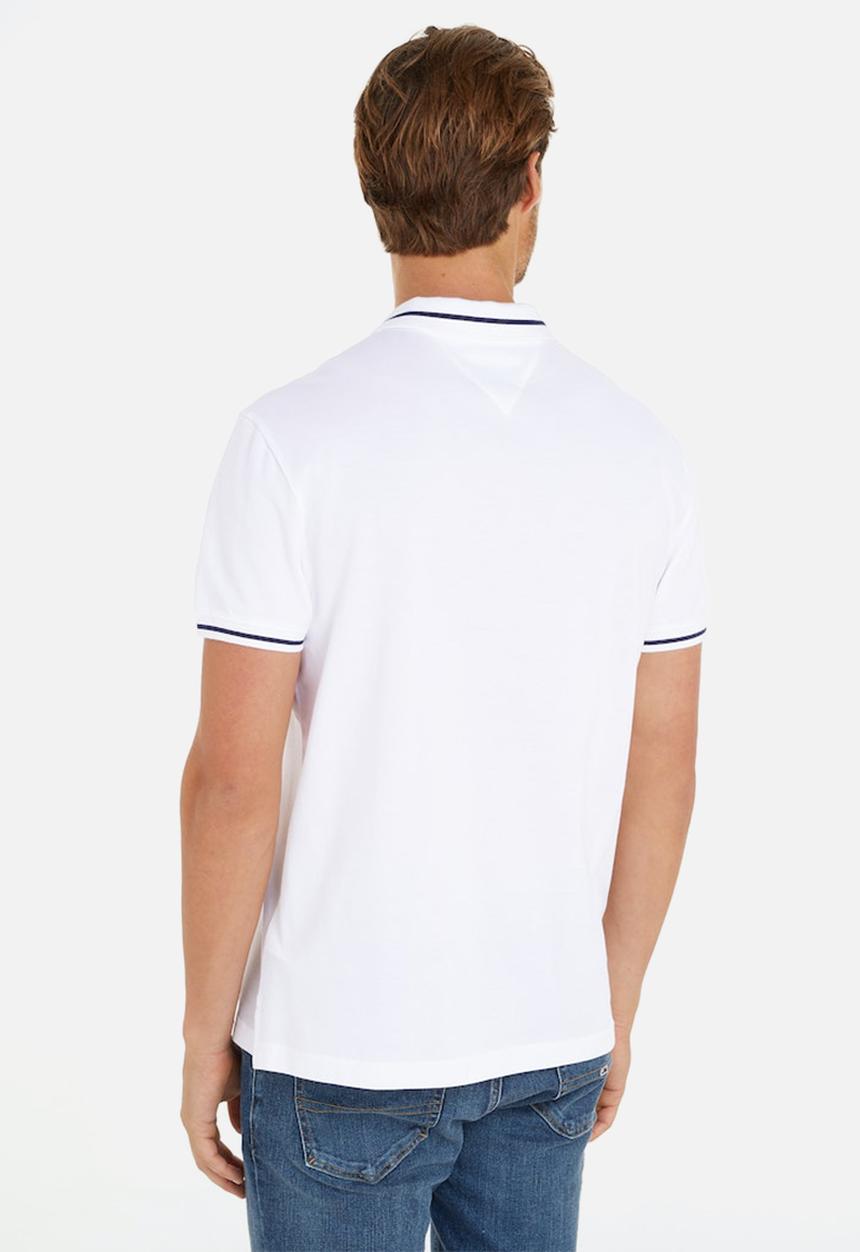 Tommy Hilfiger - Tjm reg tipping polo - white	