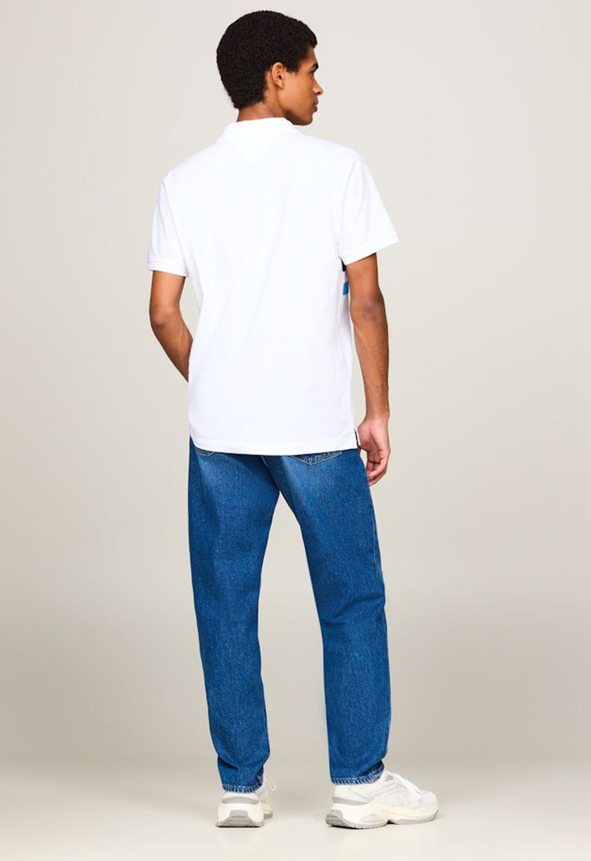 Tommy Hilfiger - Tjm colorblock linear polo - white	