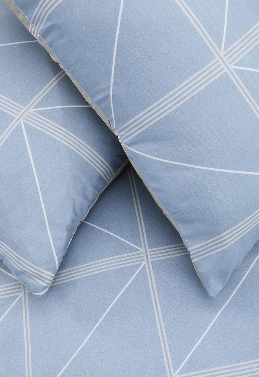 Sixth Floor - Alerik Geo Super Soft Duvet Set - blue