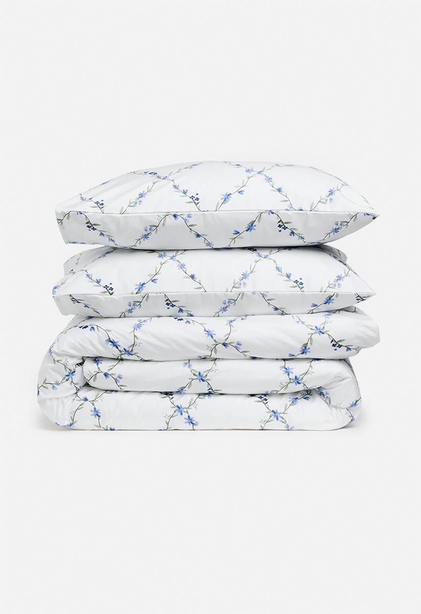 Sixth Floor - Floral Trellis Super Soft Duvet Set - blue