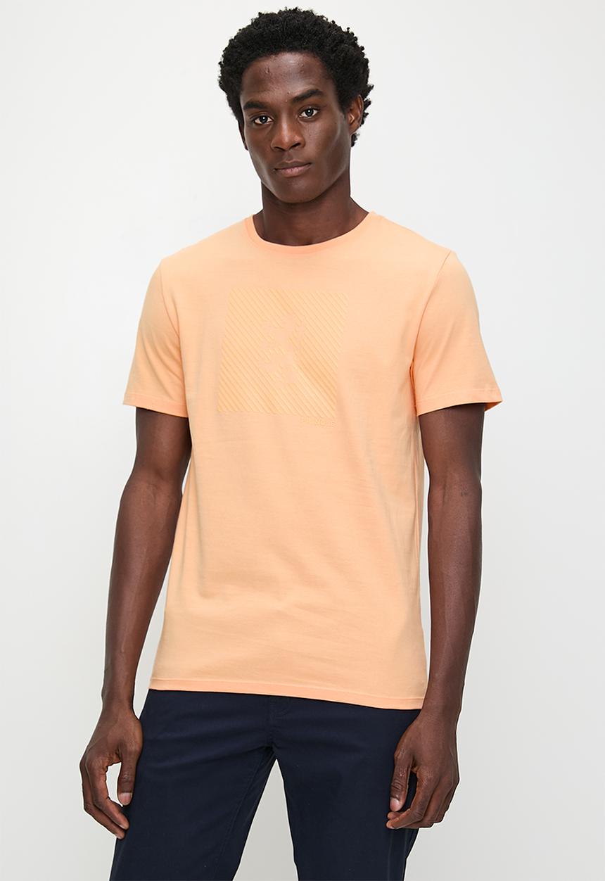 Pringle of Scotland - Bradford s/s crew neck tee - peach