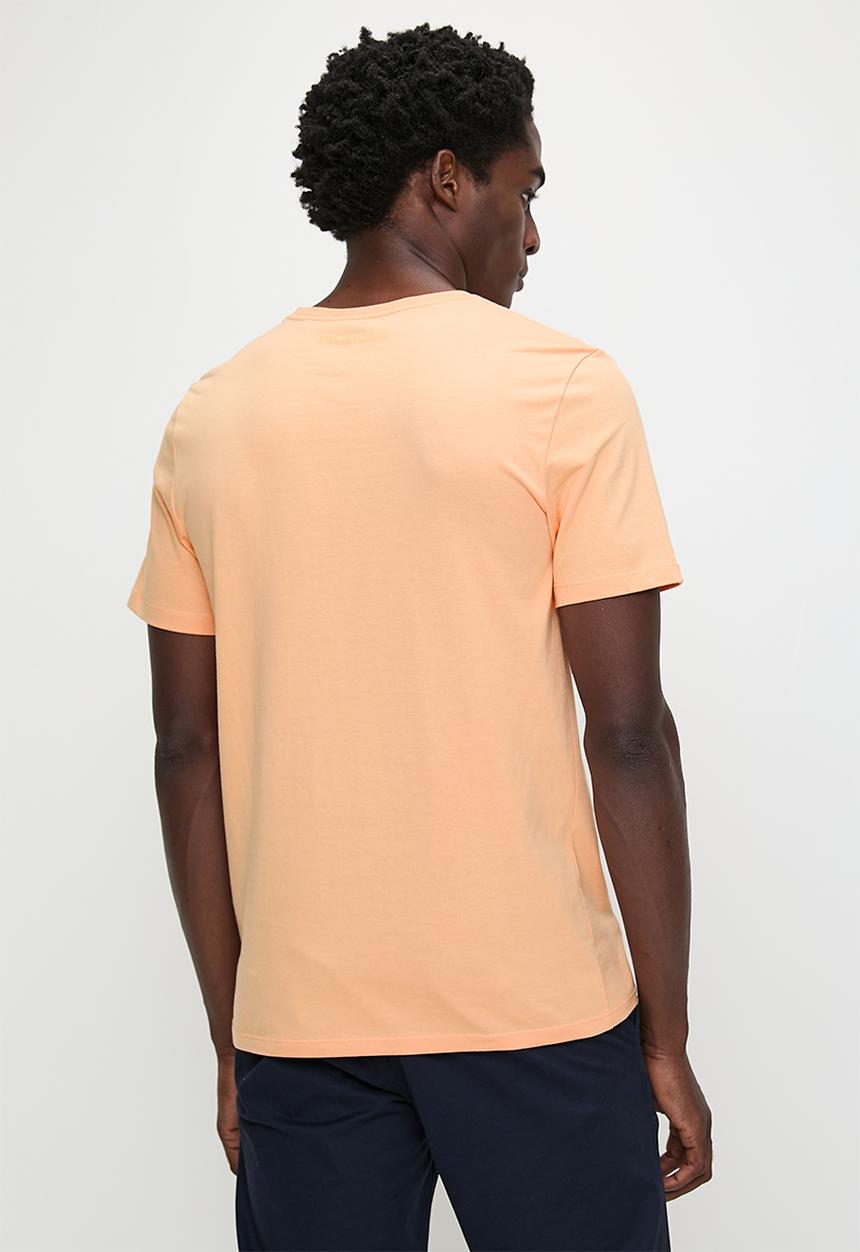 Pringle of Scotland - Bradford s/s crew neck tee - peach