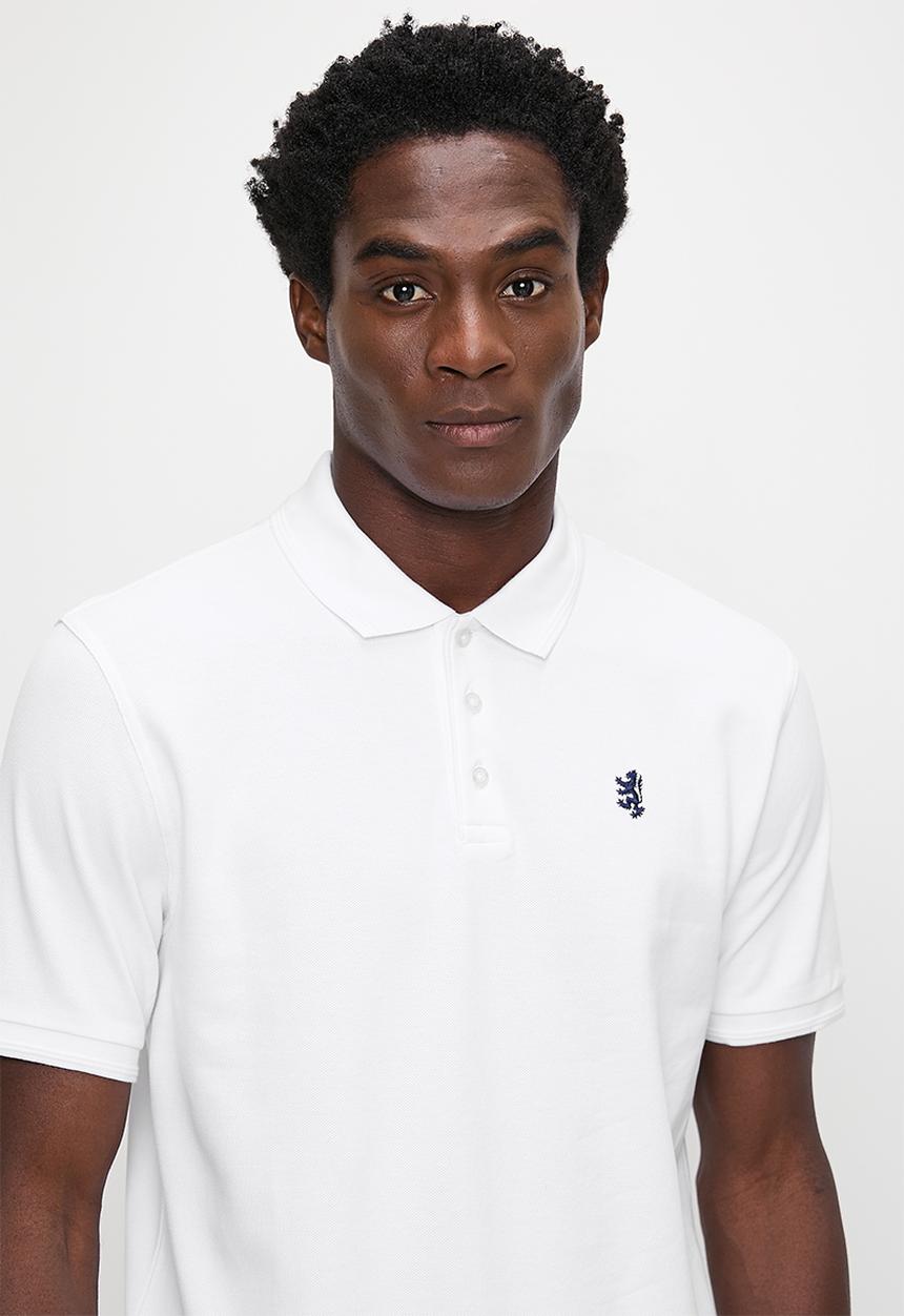 Pringle of Scotland - Austyn pique golfer - white