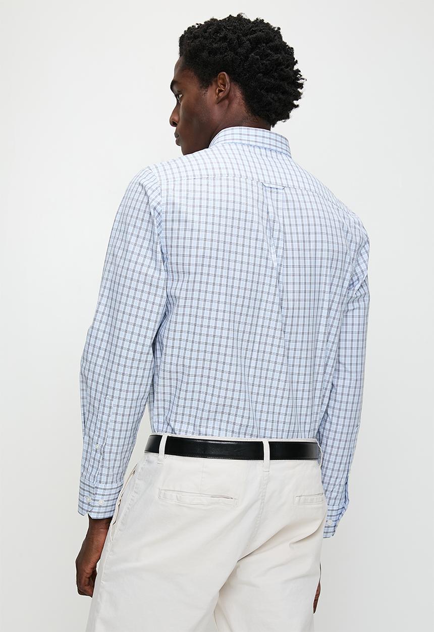 Pringle of Scotland - Thor ls classic shirt - blue check