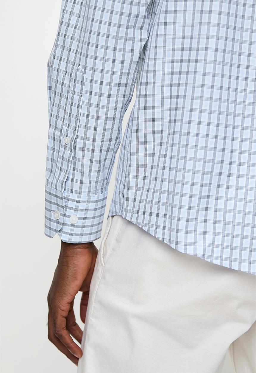 Pringle of Scotland - Thor ls classic shirt - blue check