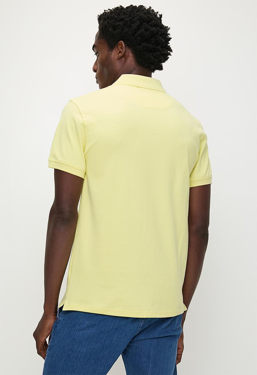 POLO - Carter Short sleeve Pique Golfer - Yellow