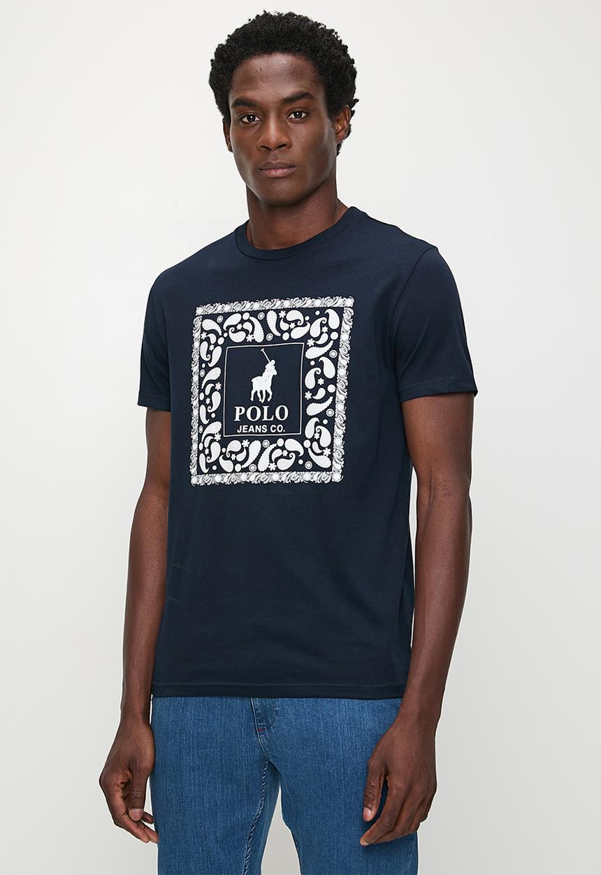 POLO - Karabo Pjc Block Logo Short sleeve Tee - Navy