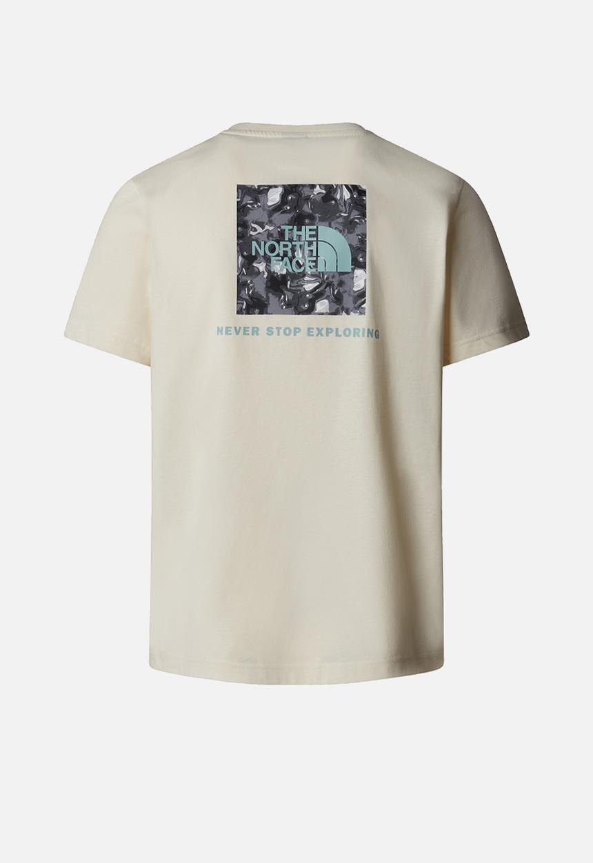 The North Face - M short sleeve redbox tee graphic infill - white dune & tnf black 