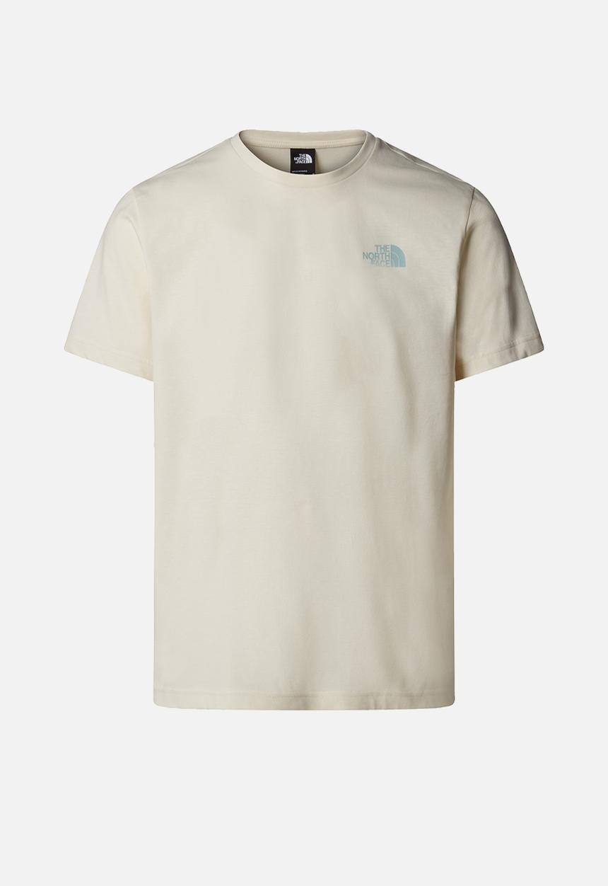 The North Face - M short sleeve redbox tee graphic infill - white dune & tnf black 