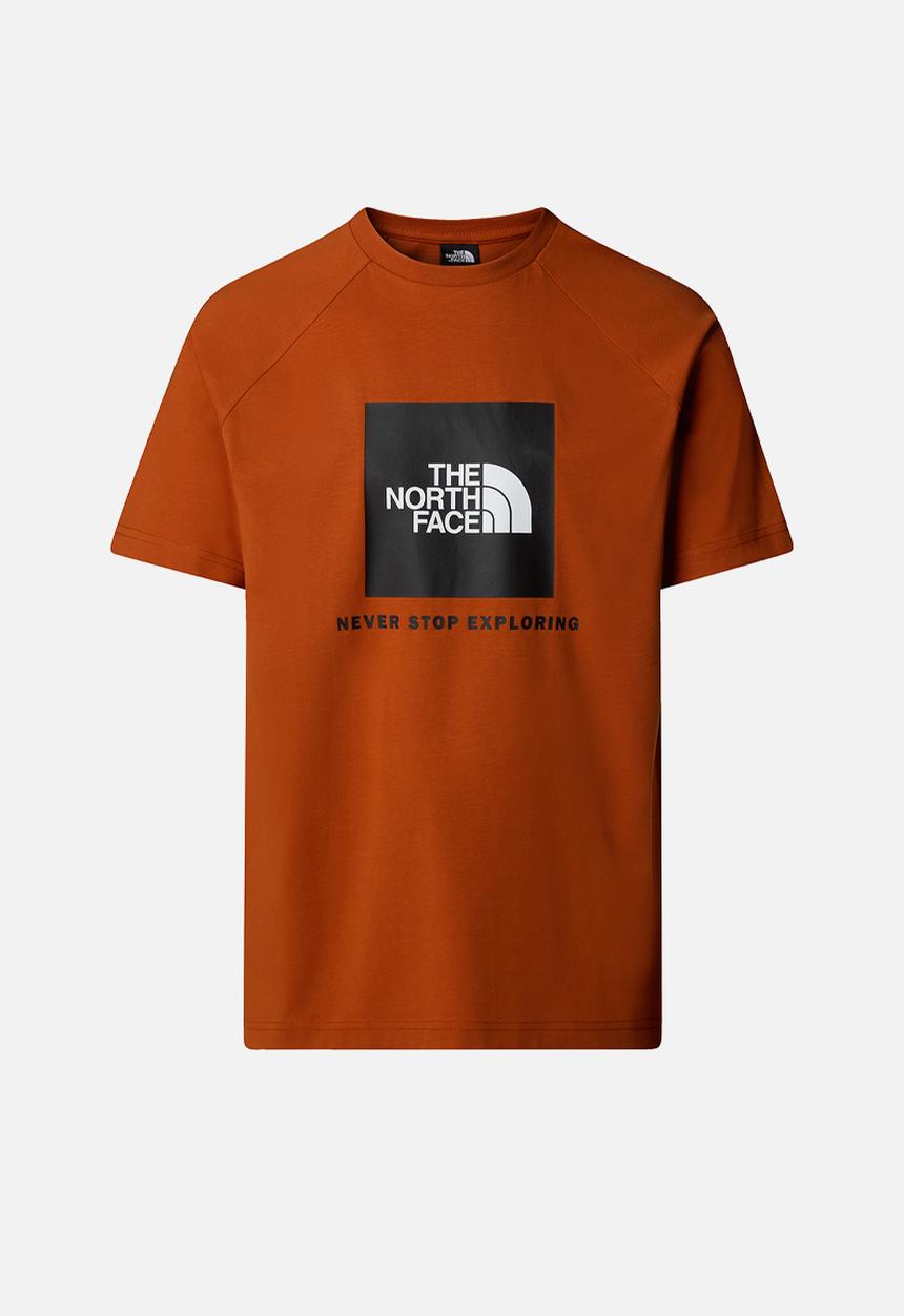 The North Face - M short sleeve raglan redbox tee - earthen copper