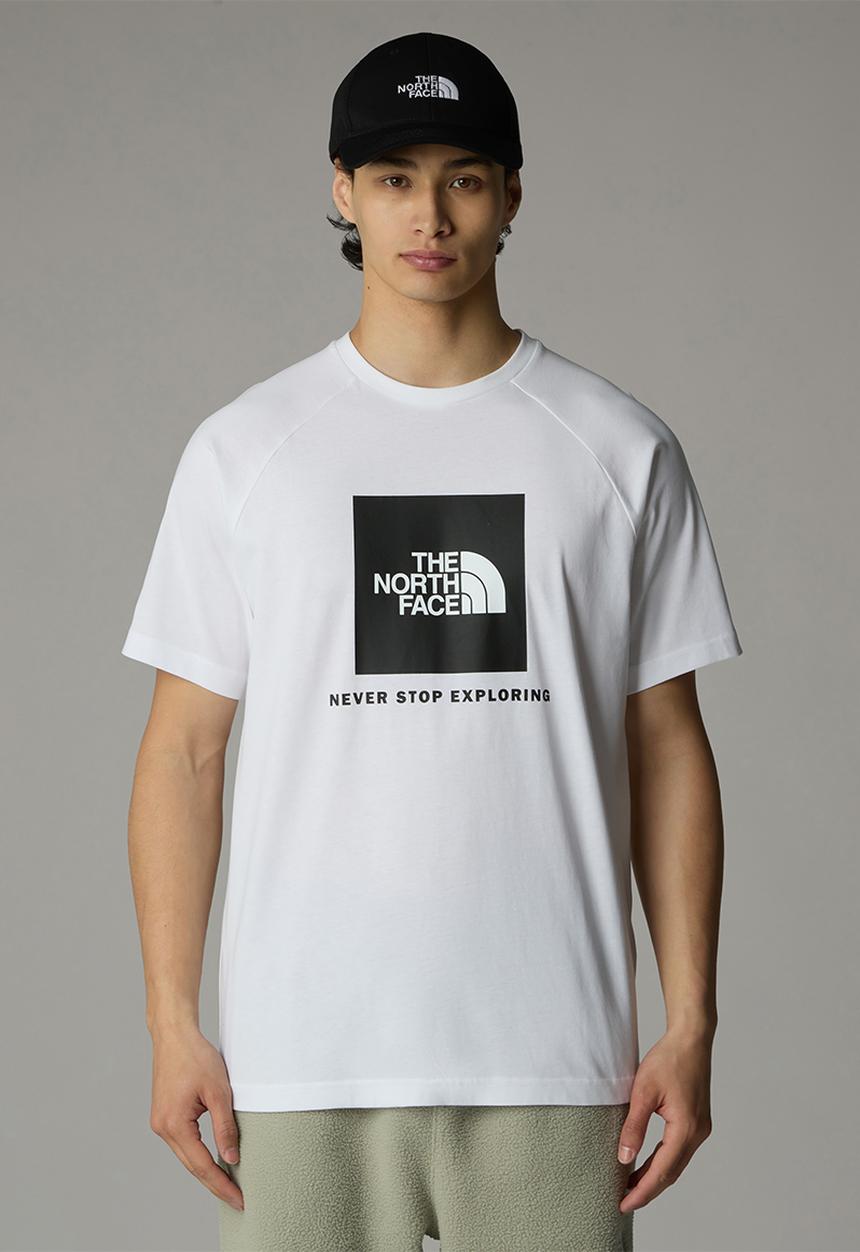 The North Face - M short sleeve raglan redbox tee - tnf white