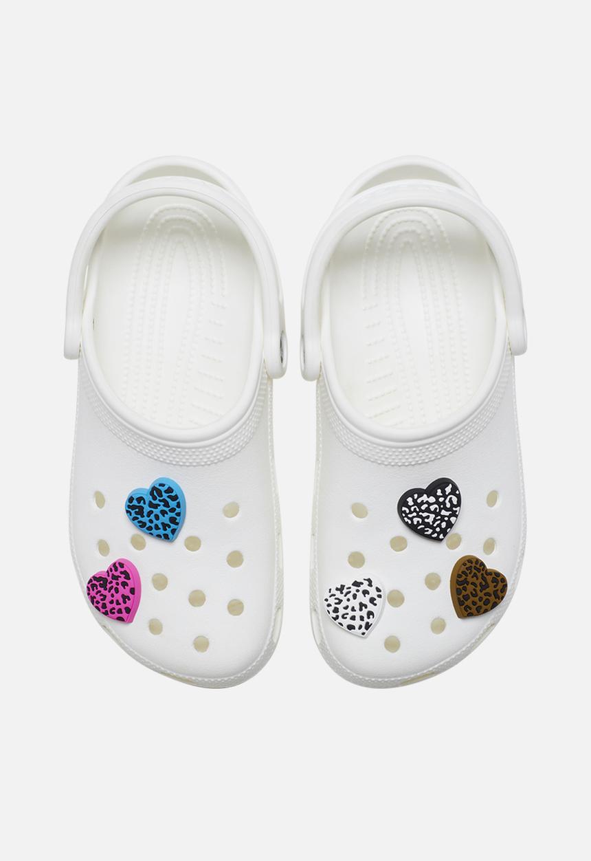 Crocs - Leopard animal print heart 5 pack - multi