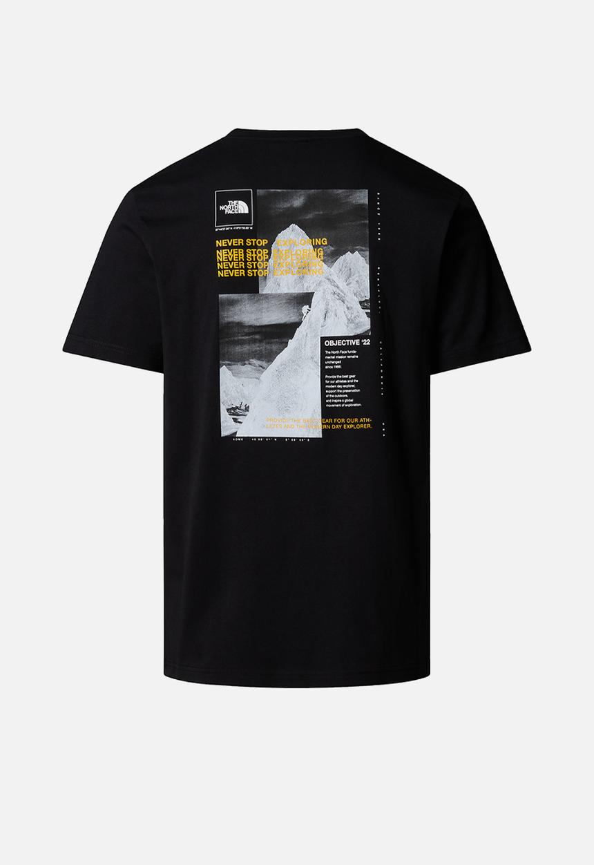 The North Face - M short sleeve collage tee - tnf black-summit gold