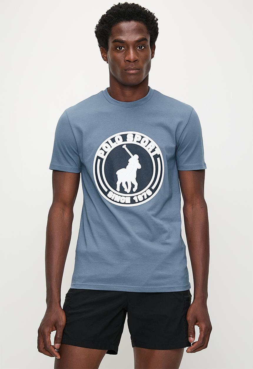 POLO - Thami Sport Short sleeve Big Logo Tee - Blue