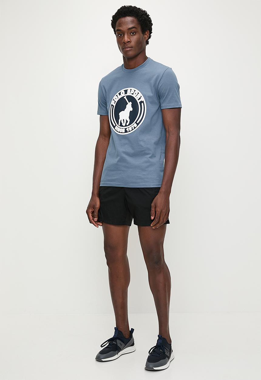POLO - Thami Sport Short sleeve Big Logo Tee - Blue