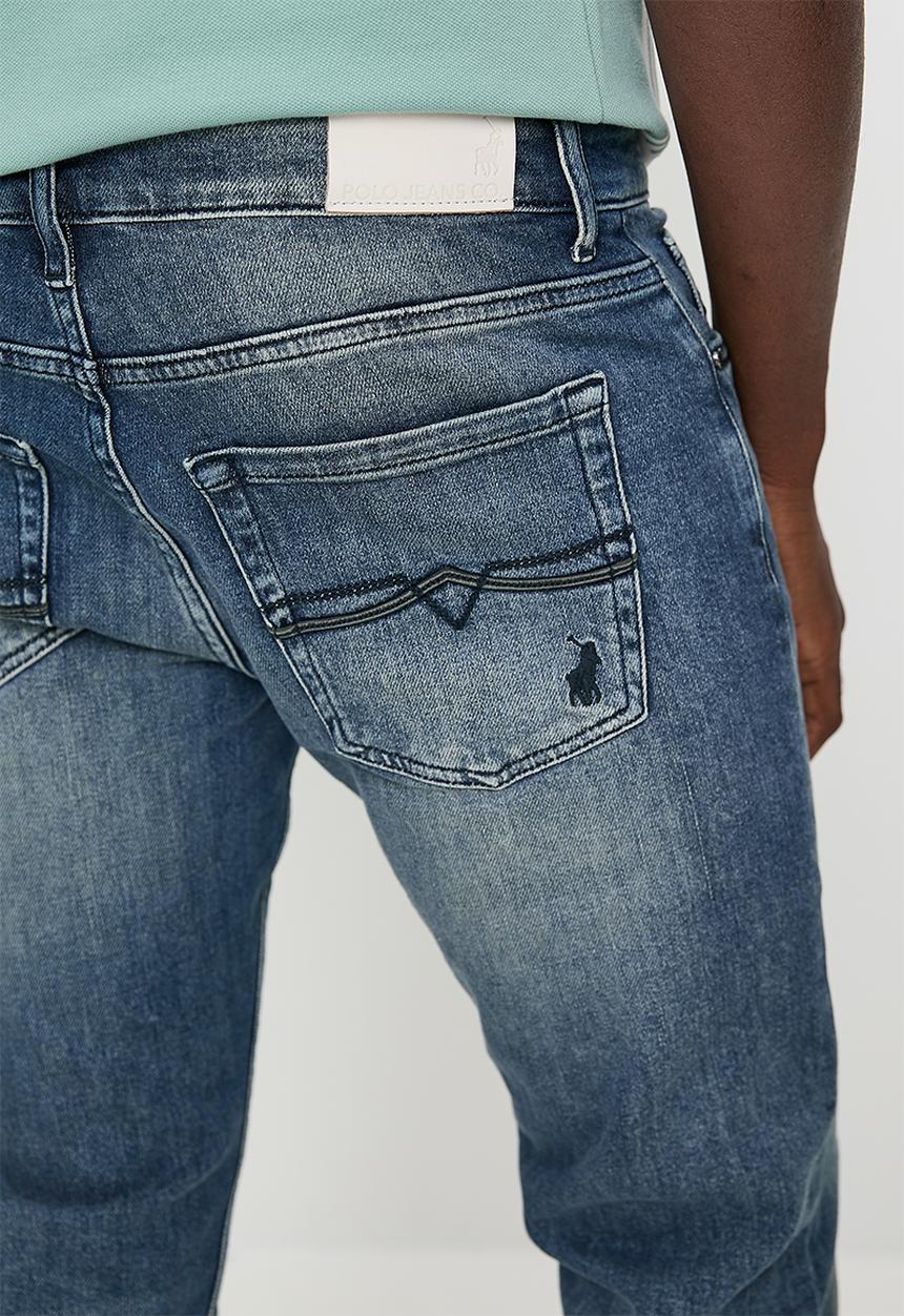 POLO - Mykanos Pjc Slim Leg Denim - Light Wash