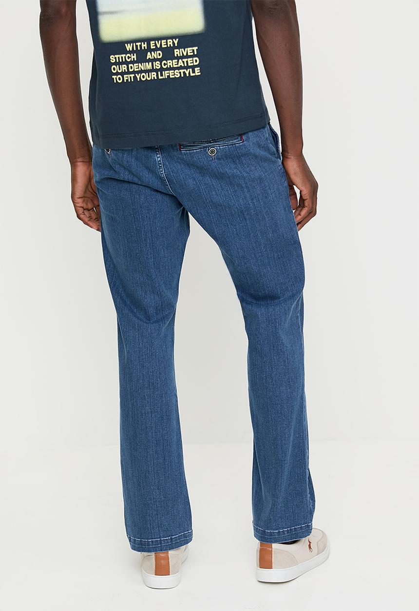 POLO - Adam Quater Slant Straight Leg Denim - Medium Wash