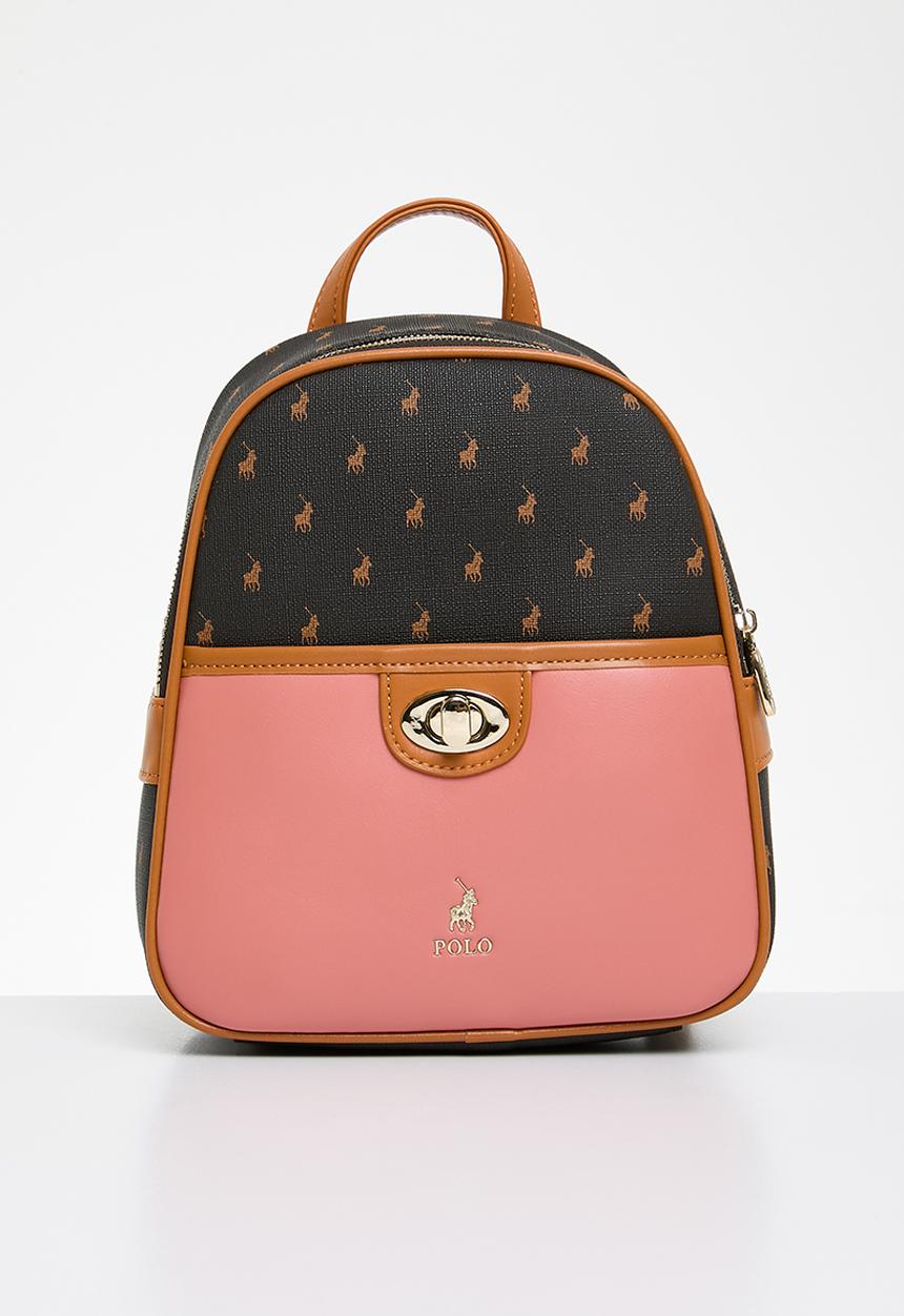 POLO - Casablanca small sling backpack bag - coral