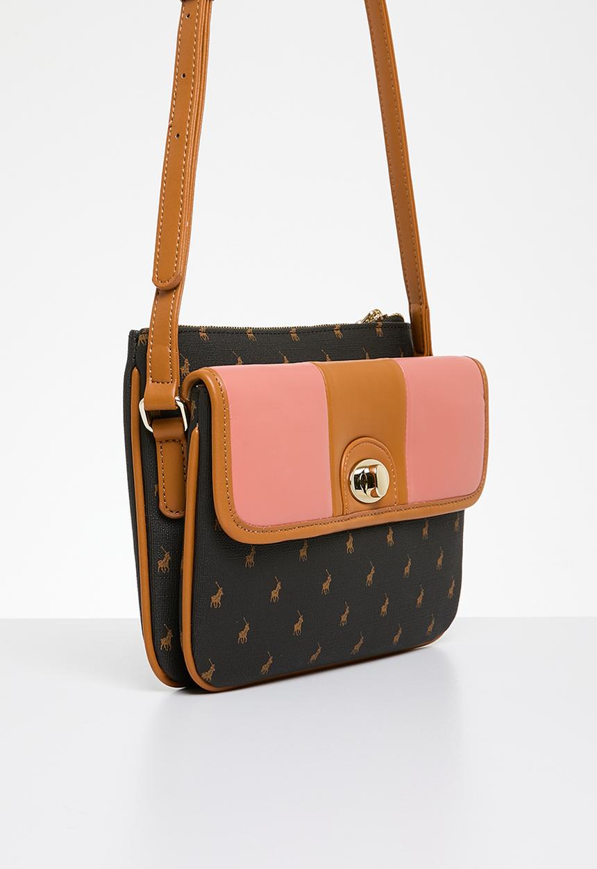POLO - Casablanca double pocket sling bag-coral