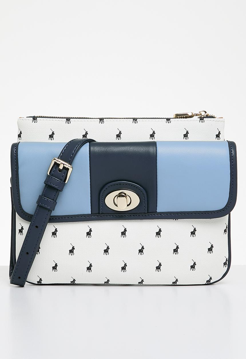 POLO - Casablanca double pocket sling bag - blue