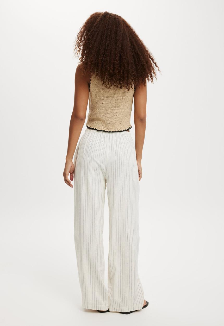 Cotton On - Plus Haven Wide Leg Pant - Dahna Pinstripe