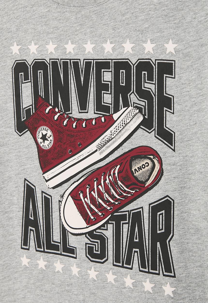 Converse - Cnvb sneaker arch ss tee - dk grey heather