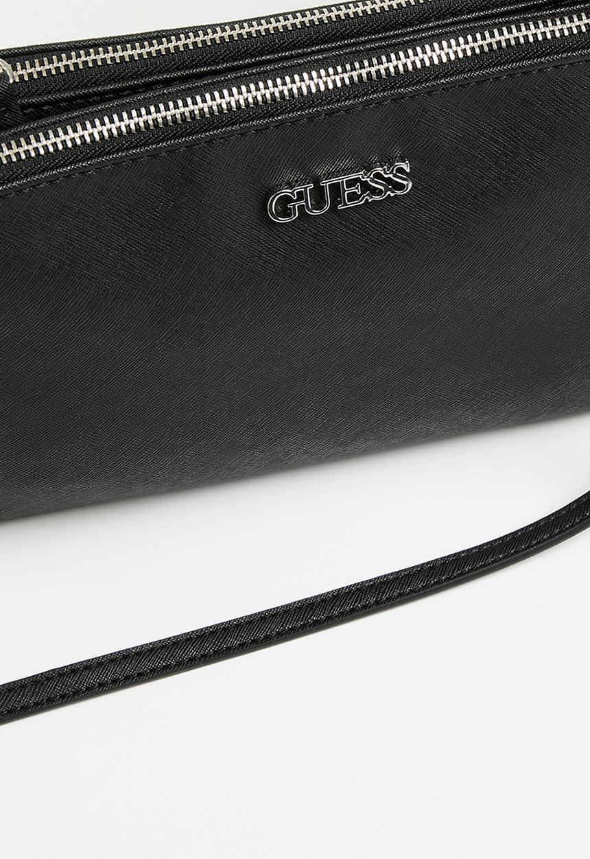 GUESS - Tidewood mini double zip crossbody - black