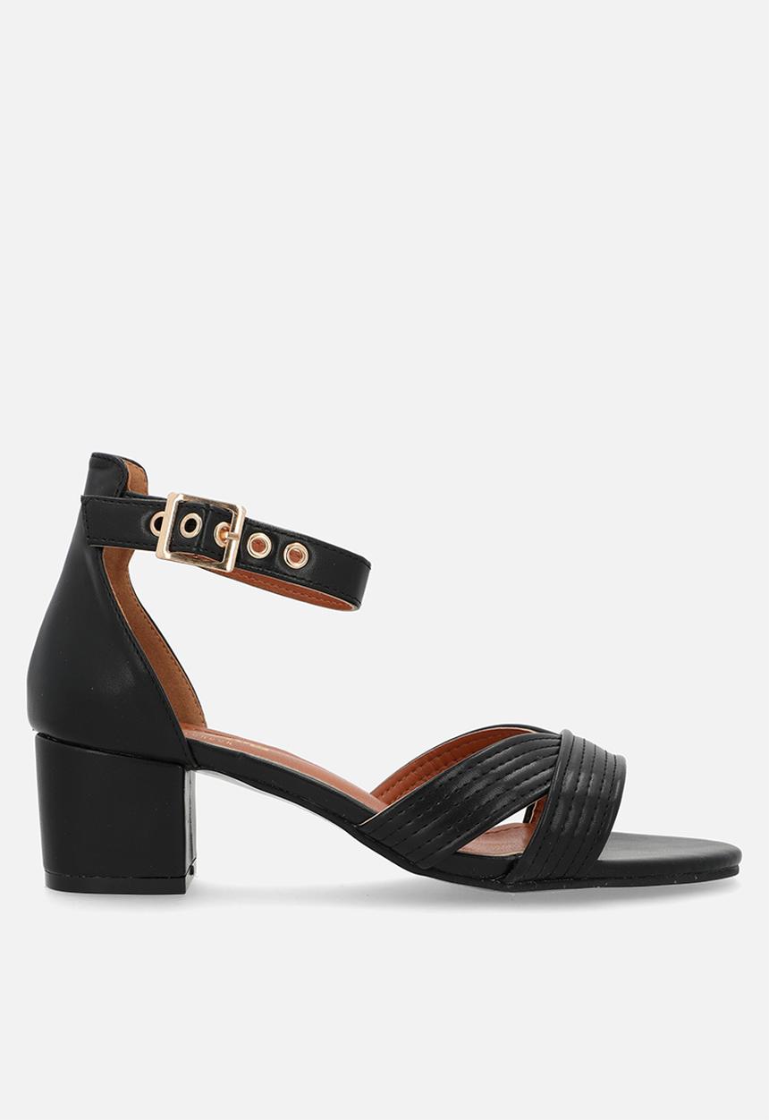 Oxford Street - Crisscross ankle strap - black