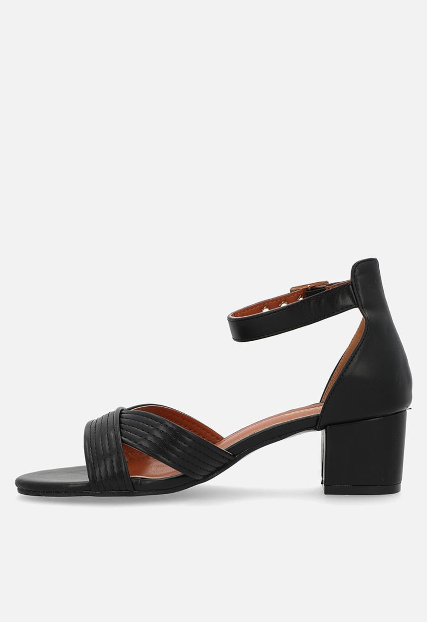 Oxford Street - Crisscross ankle strap - black