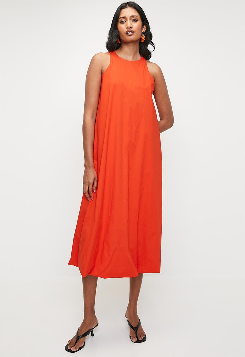 orange bubble hem dress Bubble-Hem Dress  I See U Boutique
