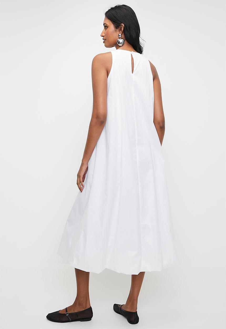 Superbalist - Bubble hem Midi Dress - White