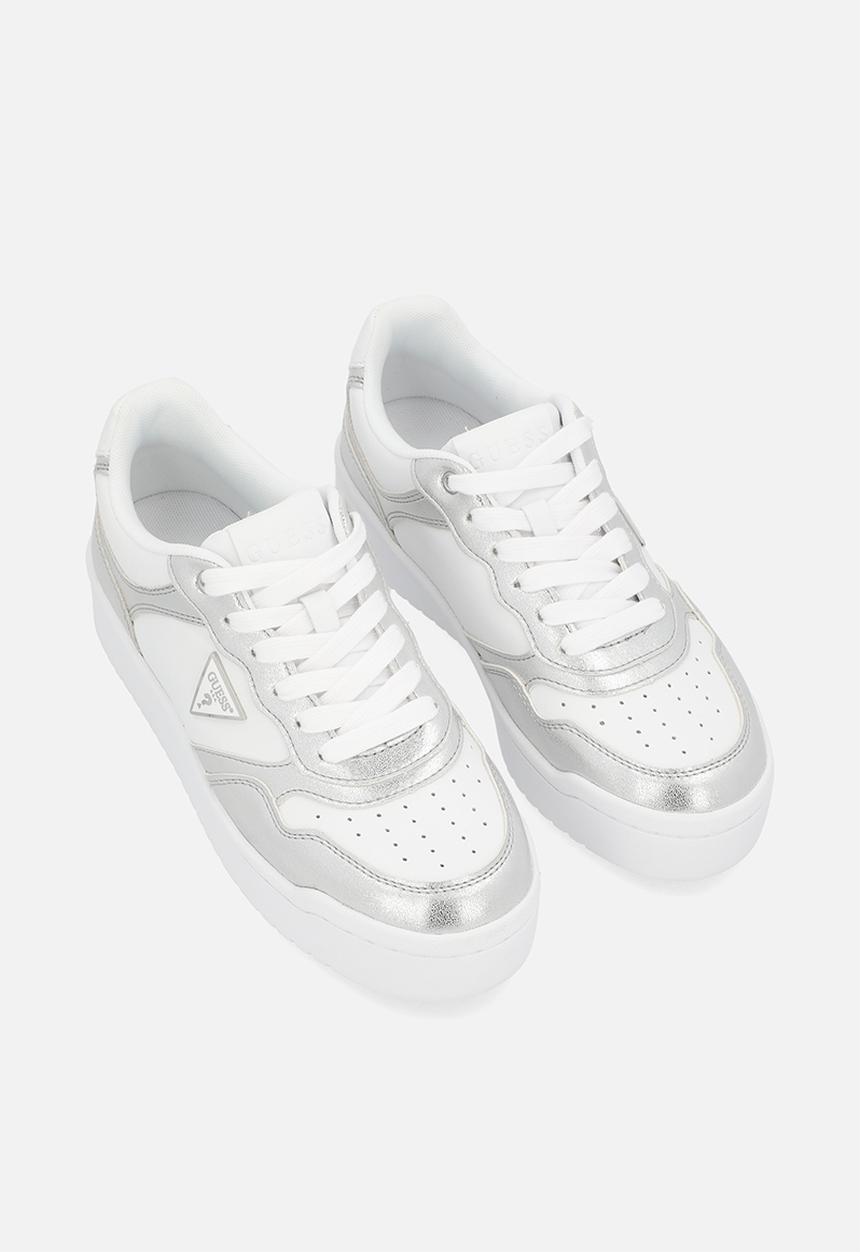 GUESS - Miram Sneaker Sport Luxe Nappa - White / Silver