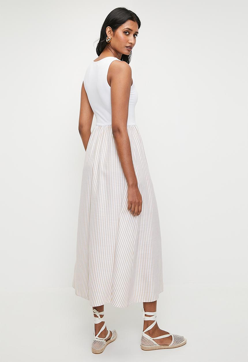 Superbalist - Fit & Flare Combo with Contrast Tipping - Ivory