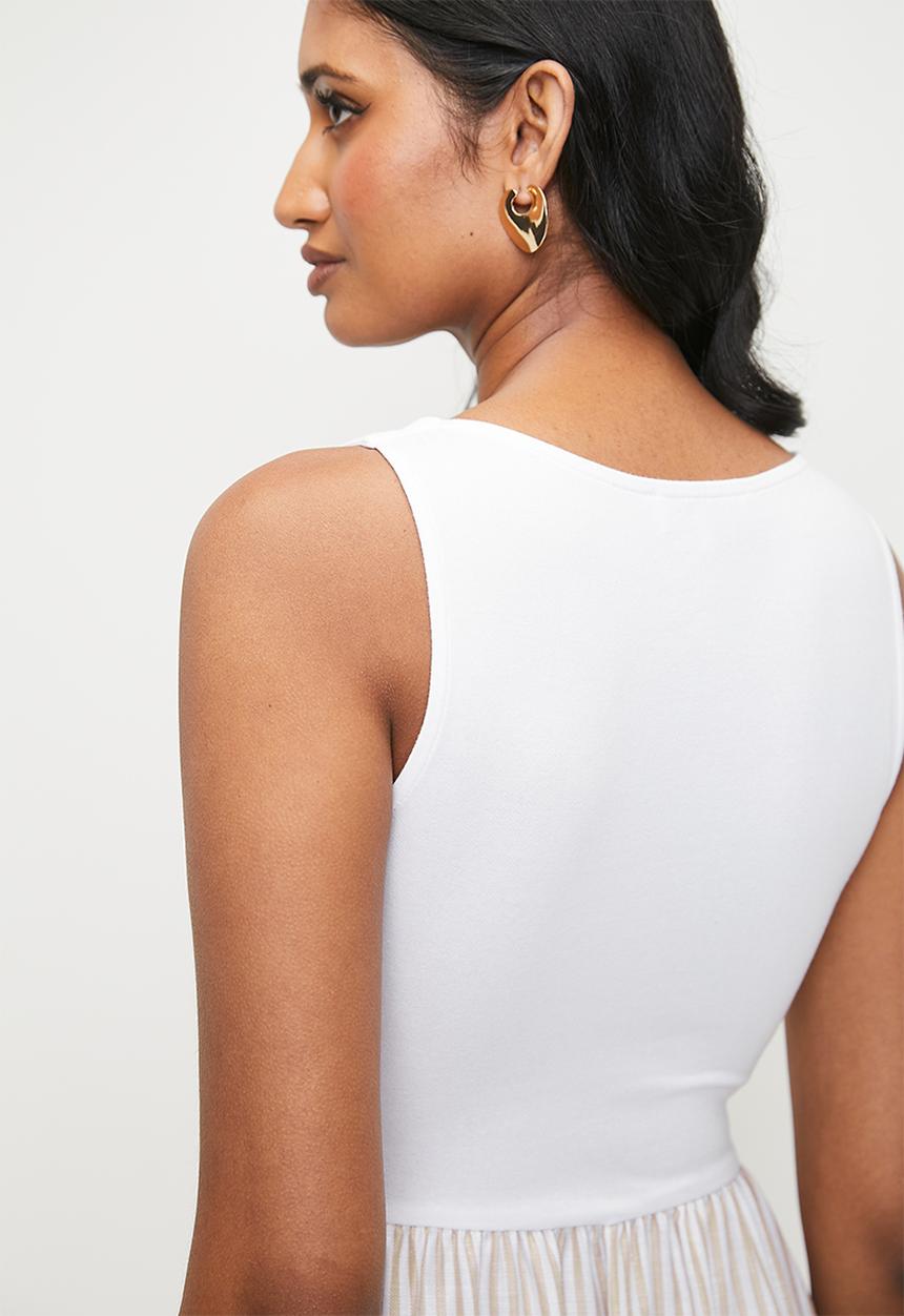 Superbalist - Fit & Flare Combo with Contrast Tipping - Ivory